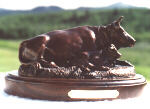Careful Watch - bronze by sculptor Susan Lynes