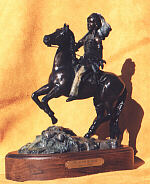 Plains Rider - bronze by sculptor Susan Lynes